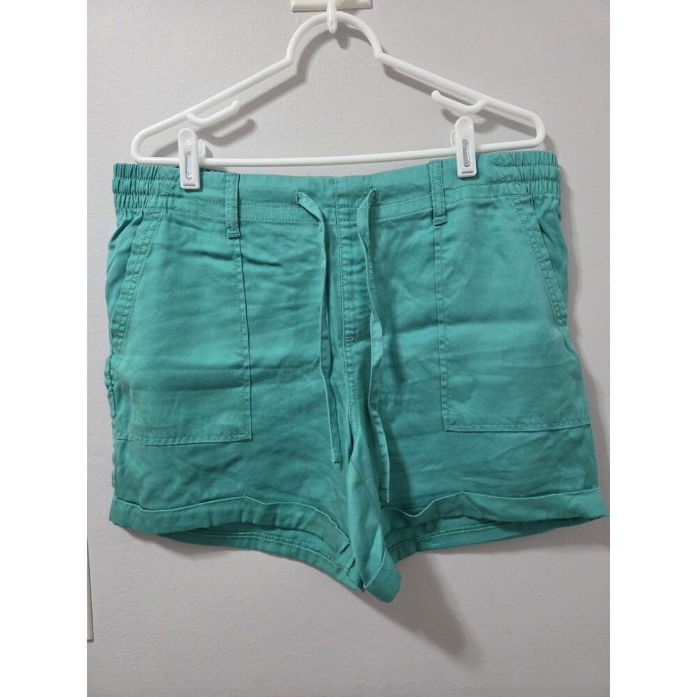 CORE Life Women's Shorts, Pull-On, Drawstring, 4 Pockets, 4.5" Inseam, Green, Lg